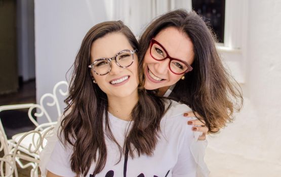 Maiza Brito e Fernanda Drummond inaugurando a  Cristalli na Bahia Marina