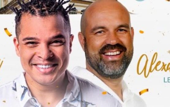 Adelmo Casé e Alexandre Leão no Réveillon do Carmo