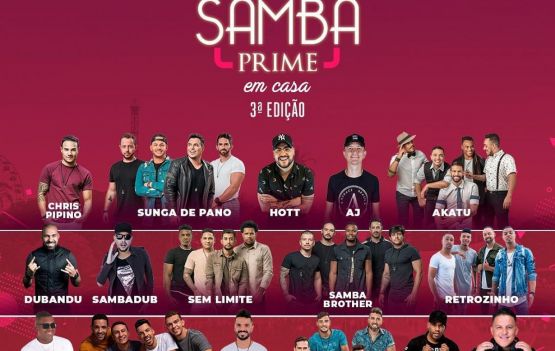 Live "Samba Prime em Casa" realiza a sua 3ªedição com artistas de BH 