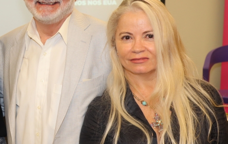 Com o autor de novelas Silvio de Abreu no evento do Focus Brasil Nova York no Consulado Brasileiro em Manhattan