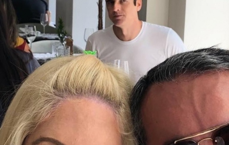 Um paparazzi daqueles com o o ator Reynaldo Gianecchini 