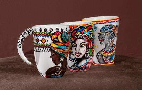 Caneca com rosto ...amei!