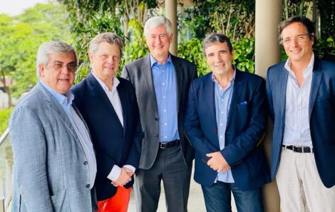 Gilberto Ururahy, Luis Fernando Serra, Mauricio Bahr, Eric Berthelot e Yann des Longchamps