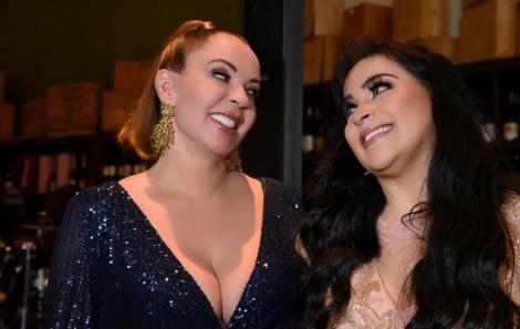 Poeta Liz Matos e a cantora Fernanda Noronha