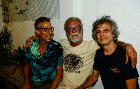 Os músicos Rouney Scott, Tuzé de Abreu e Mou Brasil. Foto  Ricardo Prado  